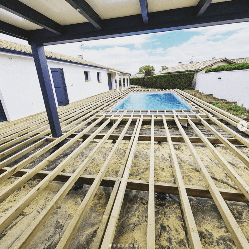 Fabrication et pose de Terrassse bois à Toulouse - MV Charpente